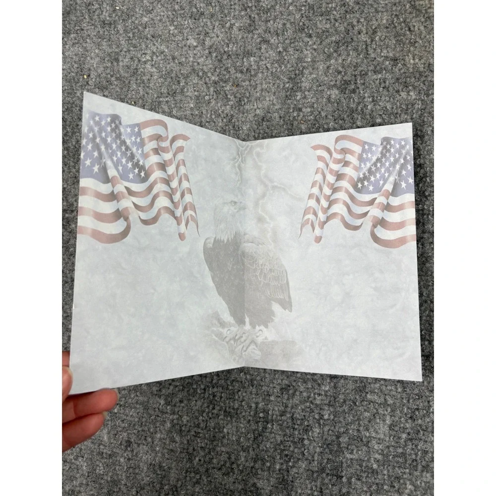 Tree-Free Greetings‎ Patriotic Unity Card Series Set Eagle Horses USA Flag 9/11